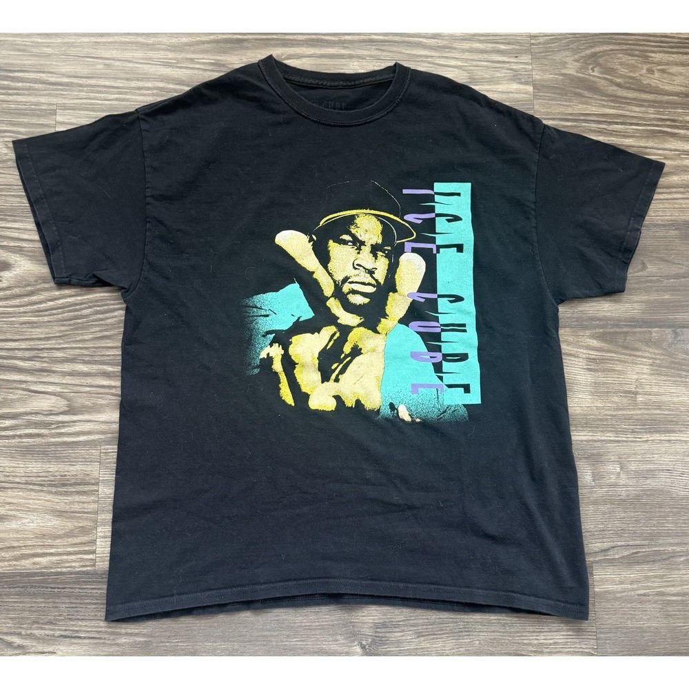 ICE CUBE T SHIRT Retro 90s West Coast NWA Gangsta Rap NWA Grunge L XL Hip Hop